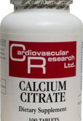 Cardio Vasc Res Calcium citraat 165 mg (100 Tabletten)