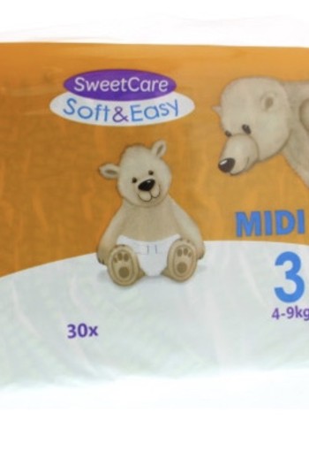 Sweetcare Luiers Soft & Easy Midi Nr 3 4-9kg 30st