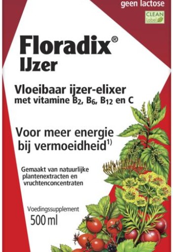 Salus Floradix ijzer elixer (500 Milliliter)