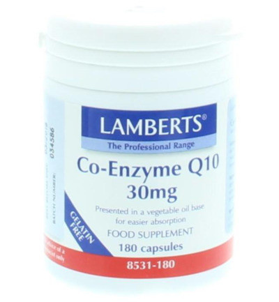 Lamberts Co Enzym Q10 30 Mg 180vc