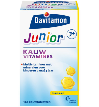 Davitamon Junior 3+ Kauwvitamines Banaan 120kt