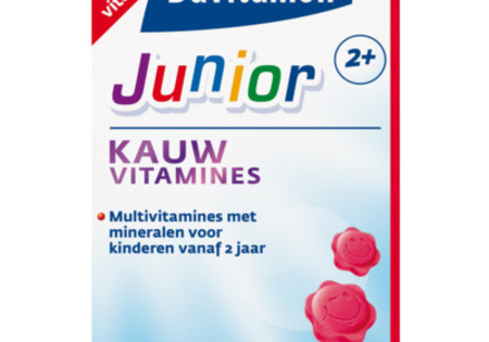 Davitamon Junior 2+ Kauwvitamine Aardbei 120kt