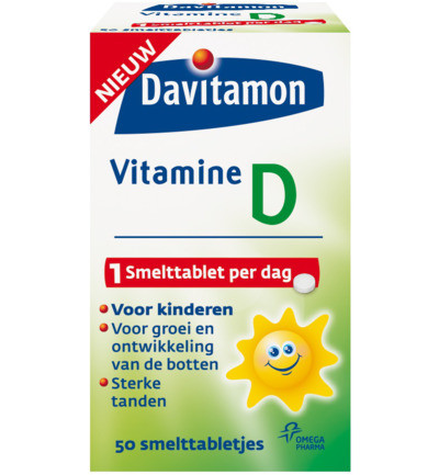 Davitamon Vitamine D Smelttablet Kind 50tab