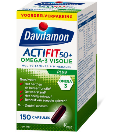 Davitamon Actifit 50+ Omega3 150cap