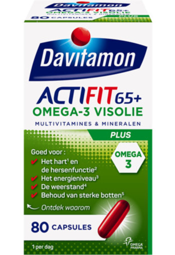Davitamon Actifit 65+ Omega 3 80cap