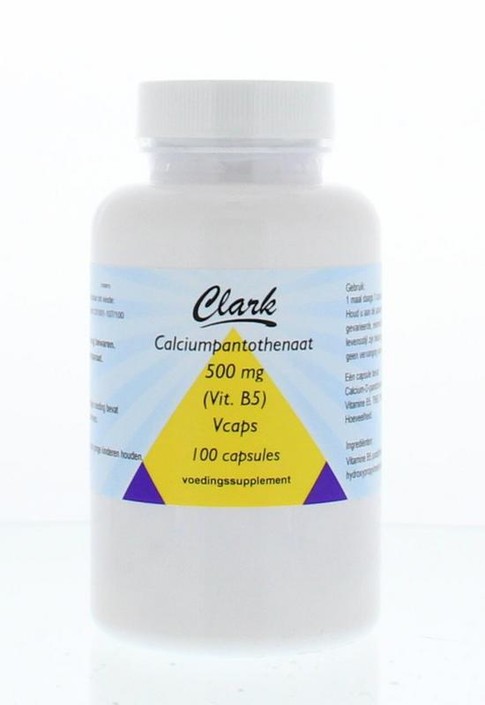 Clark Vitamine B5 pantotheenzuur 500mg (100 Vegetarische capsules)