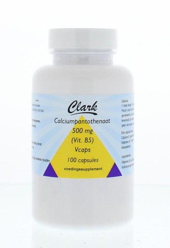 Clark Vitamine B5 pantotheenzuur 500mg (100 Vegetarische capsules)