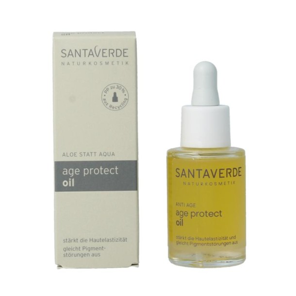 Santaverde Aloe vera age protect gezichtsolie (30 Milliliter)