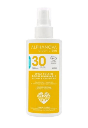 Alphanova Sun Sun spray vegan SPF30 (125 Milliliter)