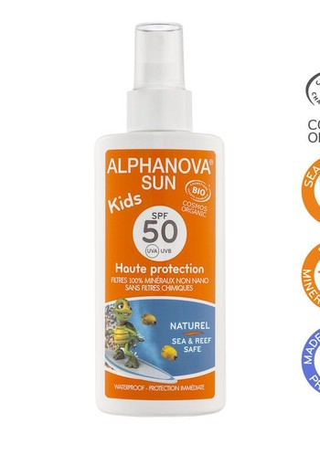 Alphanova Sun Sun spray SPF50 kids vegan (125 Milliliter)
