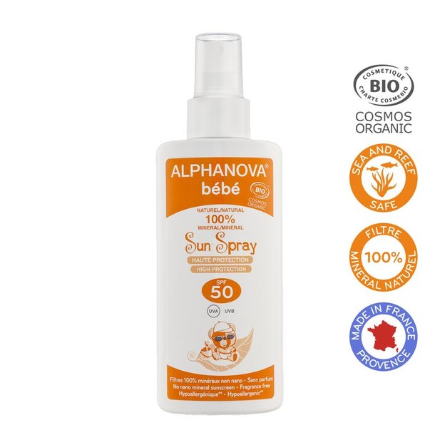 Alphanova Sun Sun bio baby sunscreen milk SPF50+ (125 Gram)