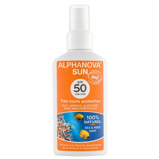 Alphanova Sun Sun spray vegan SPF50 (125 Gram)