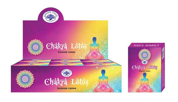 Green Tree Kegelwierook chakra lotus (10 Stuks)