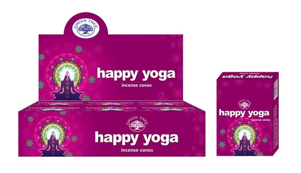 Green Tree Kegelwierook happy yoga (10 Stuks)