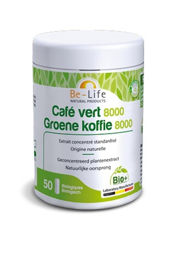 Be-Life Groene koffie 8000 bio (50 Softgels)