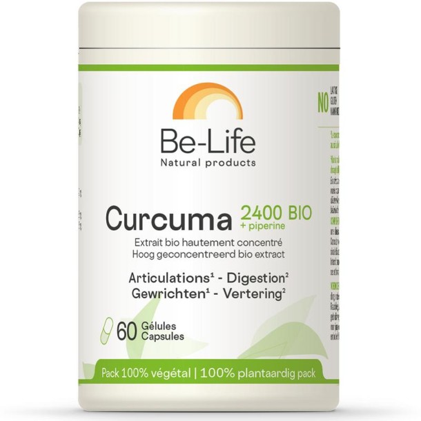 Be-Life Curcuma 2400 + piperine bio (60 Softgels)