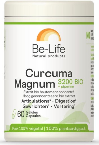 Be-Life Curcuma magnum 3200 + piperine bio (60 Softgels)