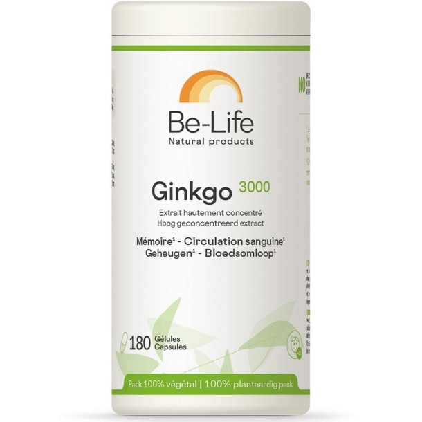 Be-Life Gink-go 3000 bio (180 Softgels)
