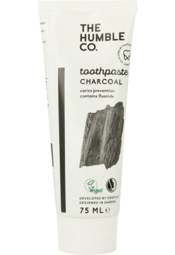 The Humble Co Tandpasta natural charcoal (75 Milliliter)