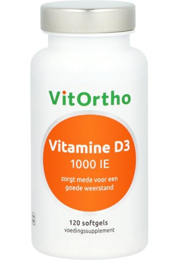 Vitortho Vitamine D3 1000 IE (120 Softgels)