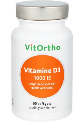 Vitortho Vitamine D3 1000 IE (60 Softgels)