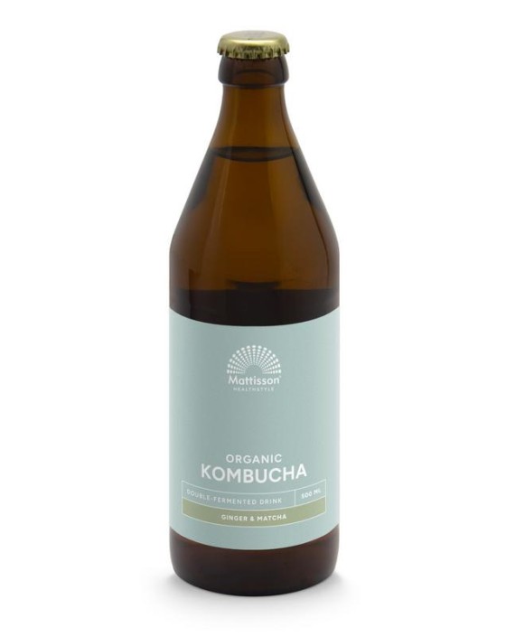 Mattisson Kombucha ginger & matcha double fermented bio (500 Milliliter)