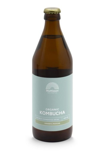 Mattisson Kombucha ginger & matcha double fermented bio (500 Milliliter)