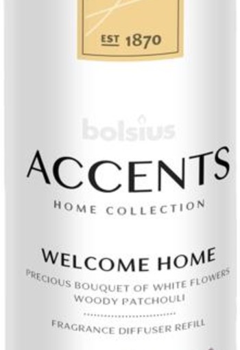 Bolsius Accents diffuser refill welcome home (200 Milliliter)