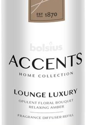 Bolsius Accents diffuser refill loung luxury (200 Milliliter)