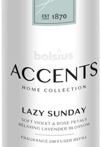 Bolsius Accents diffuser refill lazy sunday (200 Milliliter)