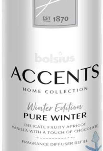Bolsius Accents diffuser refill pure winter (200 Milliliter)