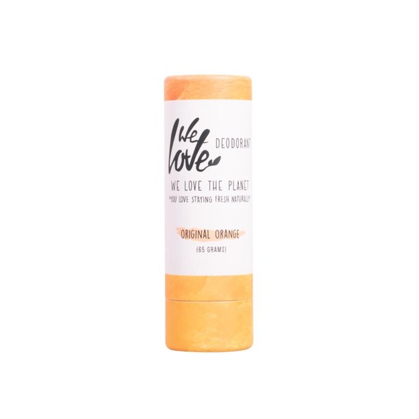 We Love 100% Natural deodorant stick original orange (65 Gram)