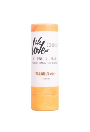 We Love 100% Natural deodorant stick original orange (65 Gram)