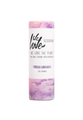We Love 100% Natural deodorant stick lovely lavender (65 Gram)
