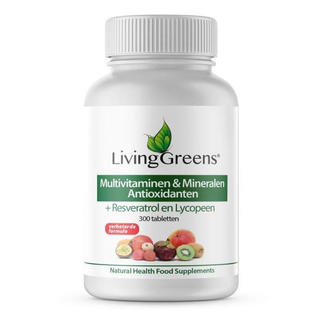 Livinggreens Multi vitaminen & mineralen antioxidant (300 Tabletten)