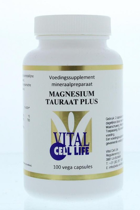 Vital Cell Life Magnesium tauraat plus B6 (100 Capsules)
