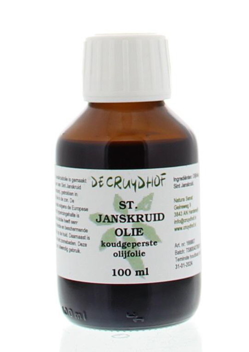 Cruydhof Sint Janskruid olie met olijfolie (100 Milliliter)