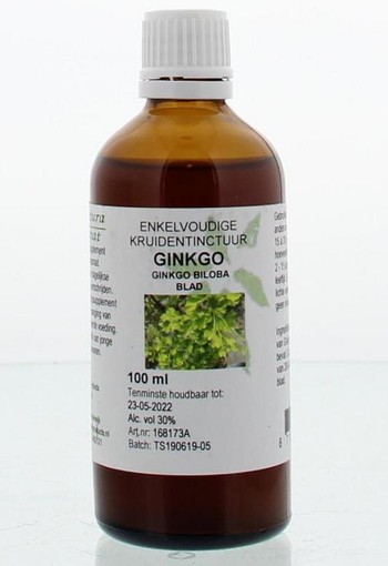 Cruydhof Ginkgo biloba folia tinctuur (100 Milliliter)