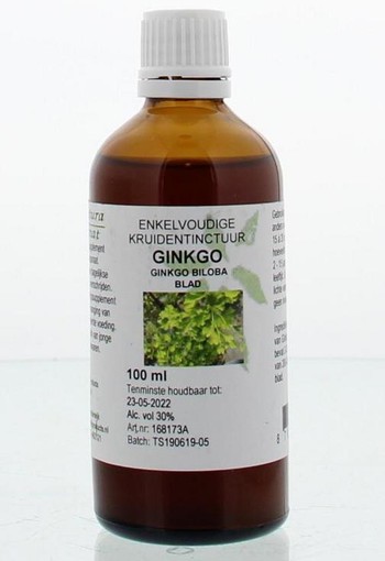 Natura Sanat Ginkgo biloba folia tinctuur (100 Milliliter)