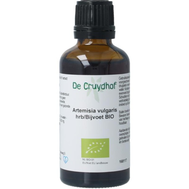 Cruydhof Artemisia vulgaris herb/bijvoet tinctuur bio (50 Milliliter)