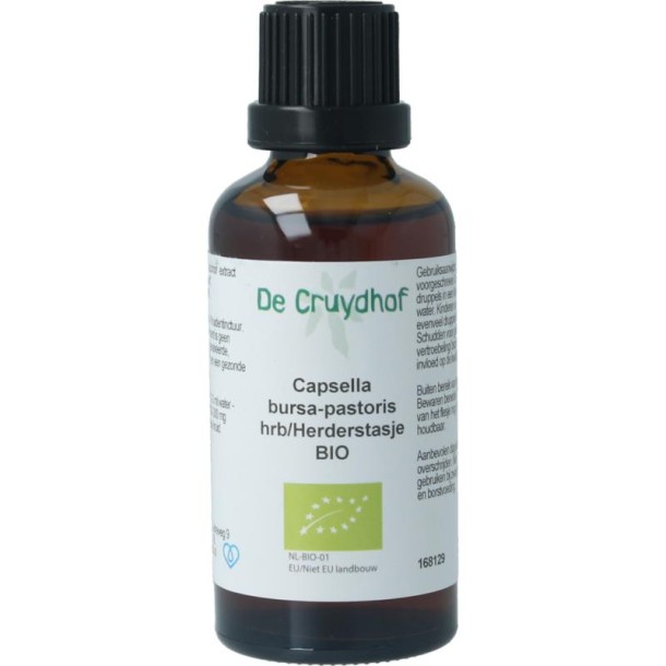 Cruydhof Capsella burs p / herderstasje tinctuur bio (50 Milliliter)