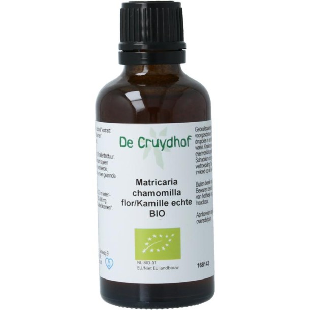 Cruydhof Matricaria chamomilla fl / kamille tinctuur bio (50 Milliliter)