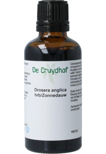 Cruydhof Drosera anglica hrb / zonnedauw tinctuur (50 Milliliter)