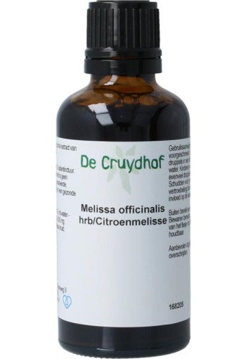 Cruydhof Melissa officinalis herb / citroenmelisse tinctuur (50 Milliliter)