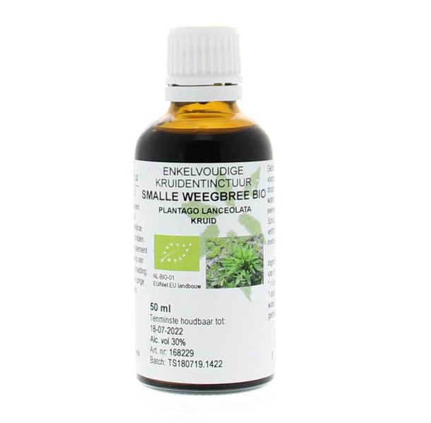 Cruydhof Plantago lanc / smalle weegbree tinctuur bio (50 Milliliter)