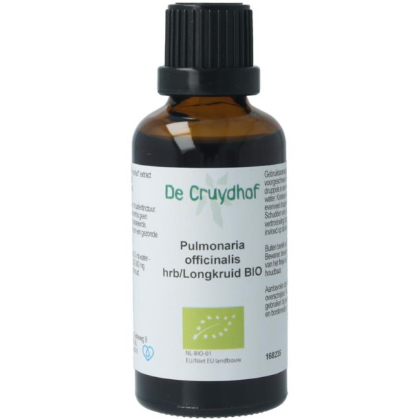 Cruydhof Pulmonaria off herb / longkruid tinctuur bio (50 Milliliter)