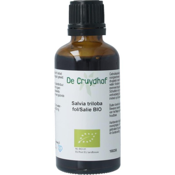 Cruydhof Salvia tribola fol / salie tinctuur bio (50 Milliliter)