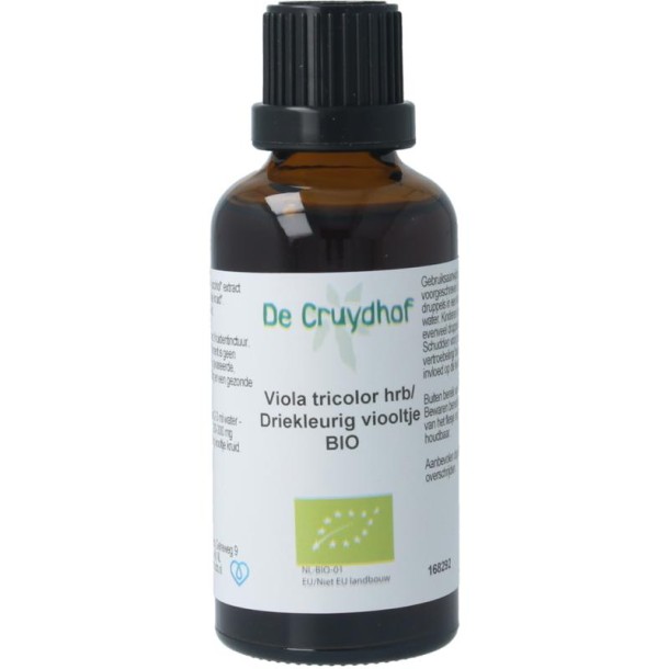 Cruydhof Viola tricolor hrb / driekl viooltje tinctuur bio (50 Milliliter)
