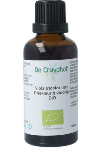 Cruydhof Viola tricolor hrb / driekl viooltje tinctuur bio (50 Milliliter)