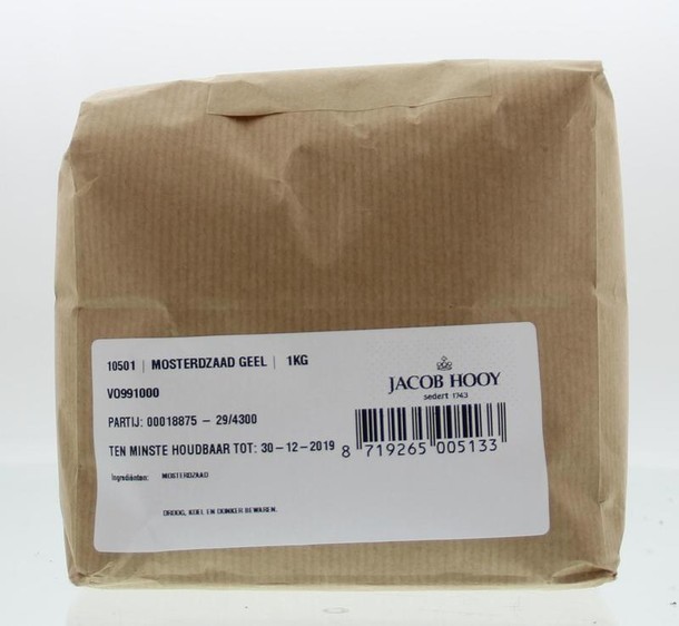Jacob Hooy Mosterdzaad geel/wit (1 Kilogram)